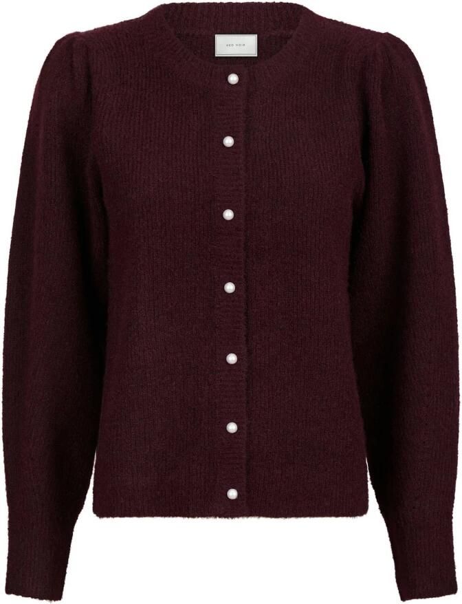 NEO NOIR Dames Truien & Vesten Nuna Knit Cardigan Bordeaux