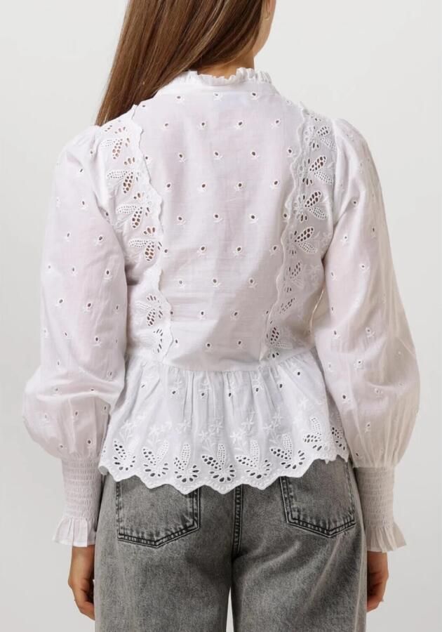 NEO NOIR Witte Geborduurde Blouse voor Vrouwen White Dames - Foto 2