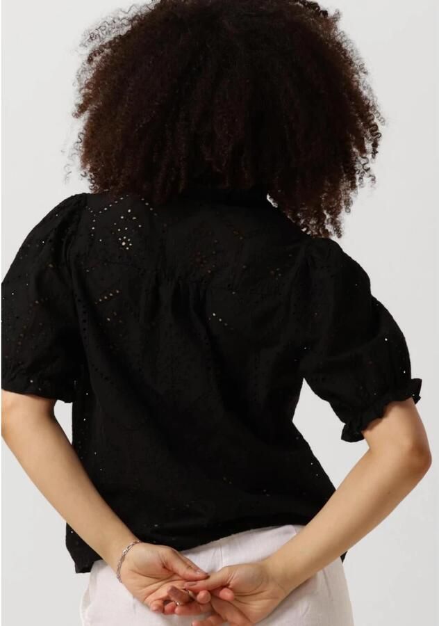 NEO NOIR Dames Blouses Odesa Embroidery Blouse Zwart - Foto 2