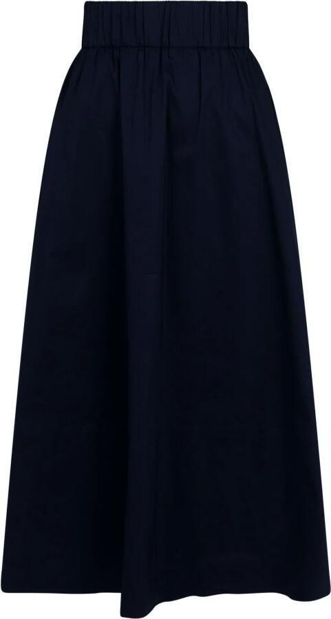 NEO NOIR Zwarte Poplin Midi Rok Yara Black Dames - Foto 4