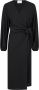 NEO NOIR Dames Jurken Onassis Solid Wrap Dress Zwart - Thumbnail 2