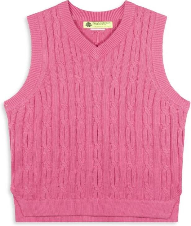 New Amsterdam Surf Association Sleeveless Knitwear Roze Heren