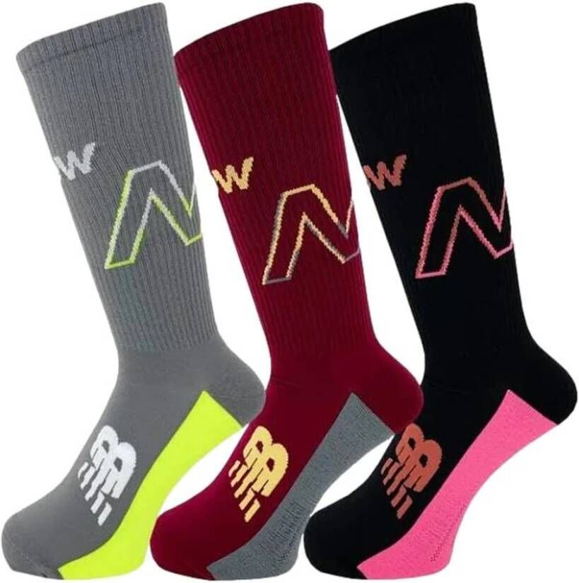 New Balance 3-Pack Unisex Sokken Las14063 Multicolor Unisex