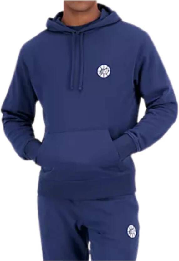 New Balance Essentials Fundamental Hoodie Navy Blue Heren
