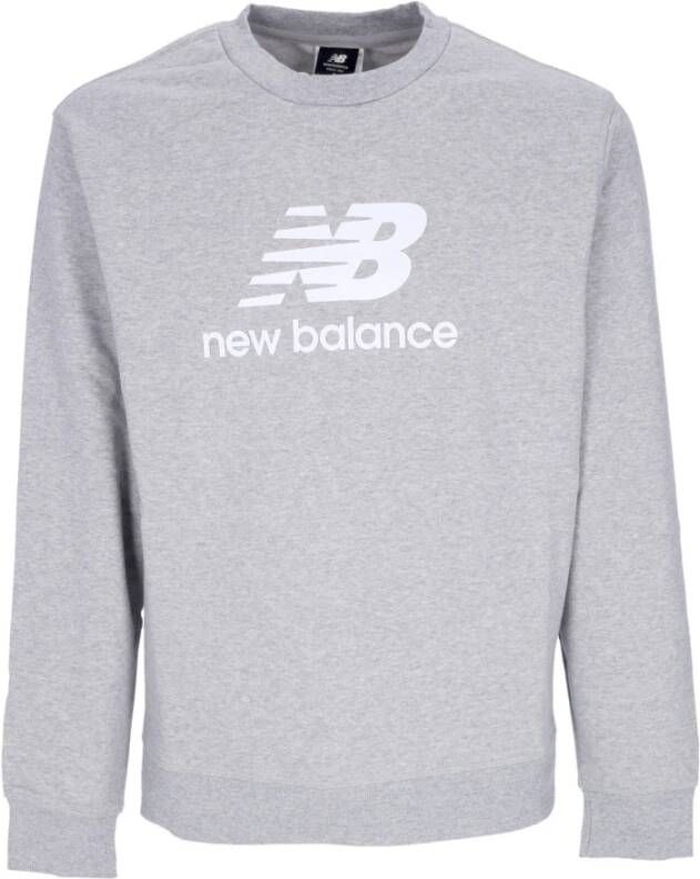 New Balance Essentials Stacked Logo Grijs Heren