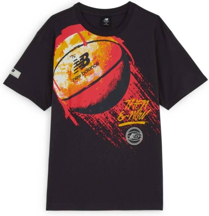New Balance Hoops Merged Era& On Fire Tee Blauw Heren