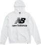 New Balance Essentials Stacked Logo Hoodie Wit White Heren - Thumbnail 1