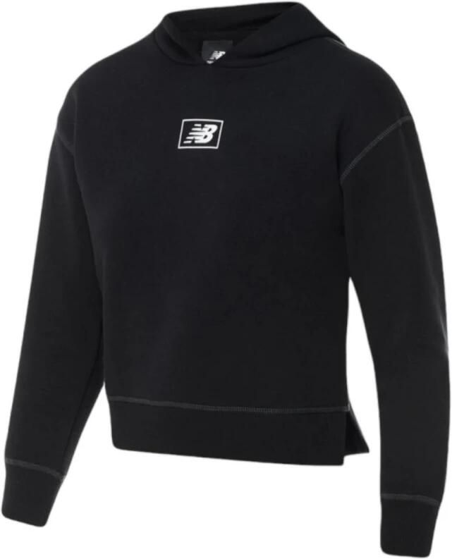 New Balance Essentials Geborstelde Fleece Hoodie Collectie Black Heren