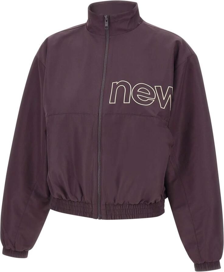 New Balance Gekleurde grafische geweven jas Purple Dames - Foto 4