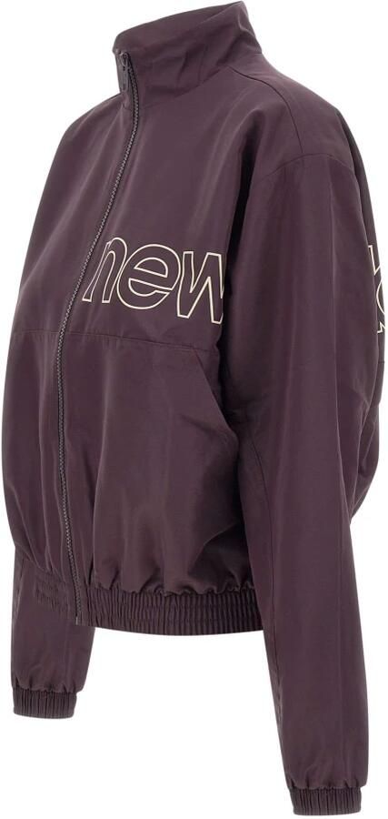 New Balance Gekleurde grafische geweven jas Purple Dames - Foto 3