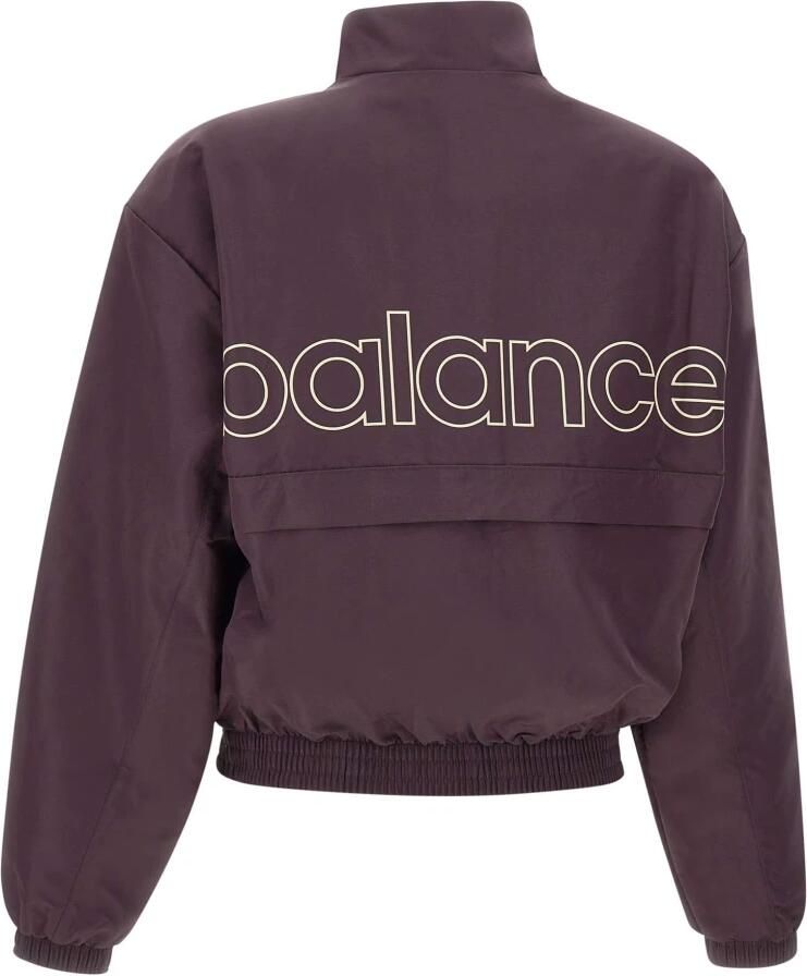 New Balance Gekleurde grafische geweven jas Purple Dames