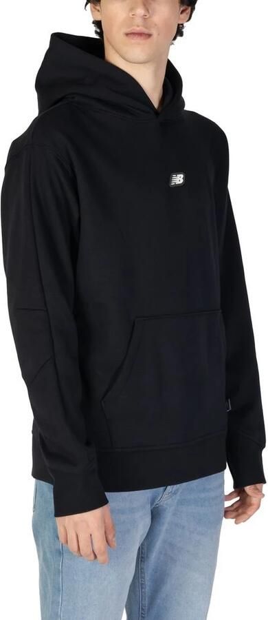 New Balance Heren sweatshirt van gerecycled polyester herfst winter Black Heren