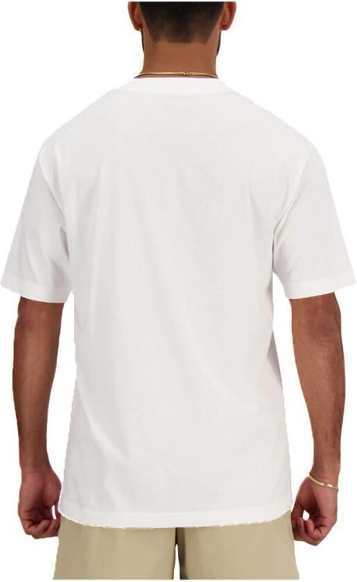 New Balance Heren T-shirt Lente Zomer Collectie 100% Katoen White Heren - Foto 2