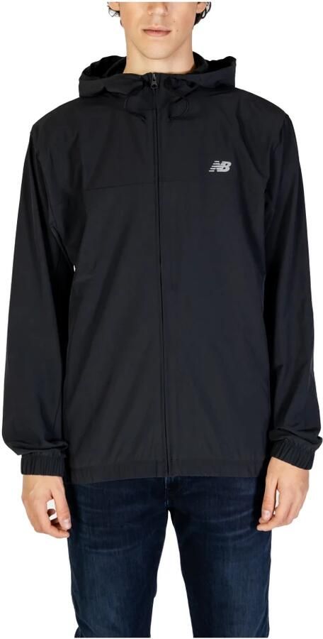 New Balance Moderne Zwarte Polyester Hardloopjack Black Heren - Foto 4