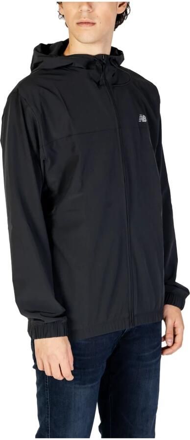 New Balance Moderne Zwarte Polyester Hardloopjack Black Heren - Foto 2