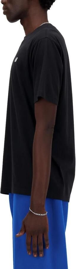 New Balance Zwarte Katoenen T-shirt Lente Zomer Collectie Black Heren - Foto 2