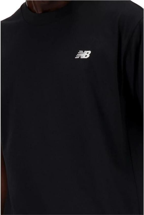New Balance Zwarte Katoenen T-shirt Lente Zomer Collectie Black Heren
