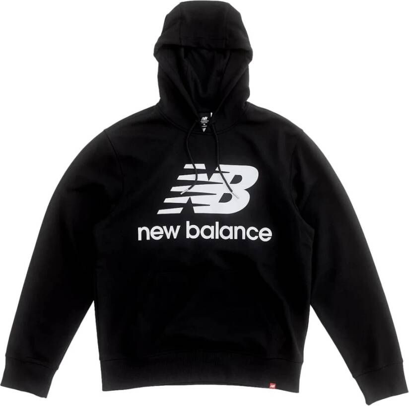 New Balance Logo Lichtgewicht Hoodie Pullover Zwart Black Heren