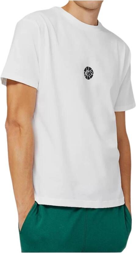 New Balance Comfortabel Wit T-Shirt voor Heren Wit Heren