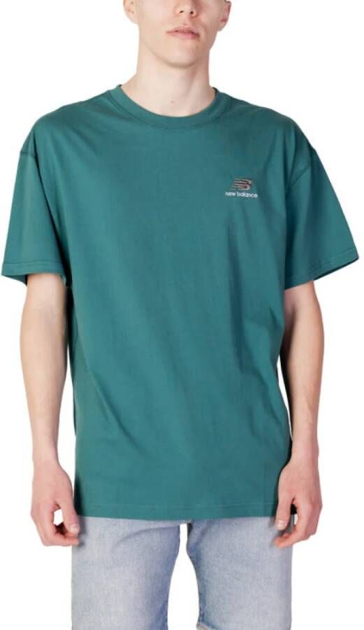 New Balance Uni-ssentials Cotton T-shirt T-shirts Kleding vintage teal maat: S beschikbare maaten:S