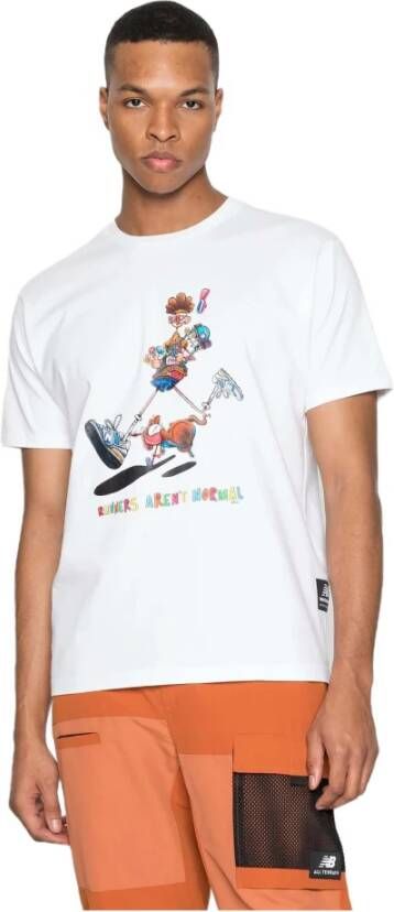 New Balance T-Shirts Wit Heren