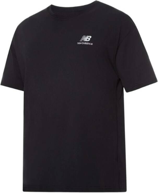 New Balance Zwart Uni-ssentials T-shirt Zwart Heren