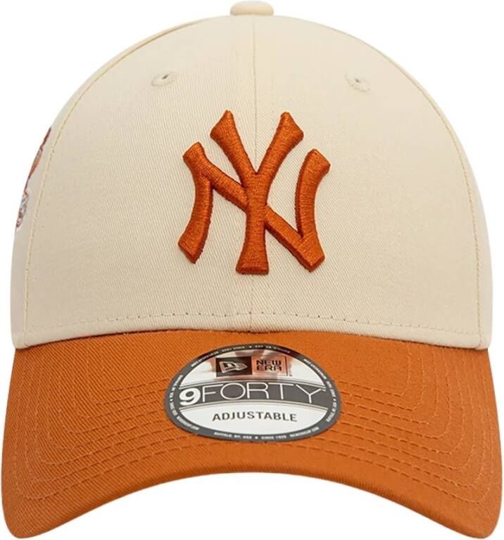 New era 9Forty New York Yankees World Series Patch Hoed Beige Unisex