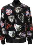 New era NBA All Over Print Bomber Jacket Black Heren - Thumbnail 1