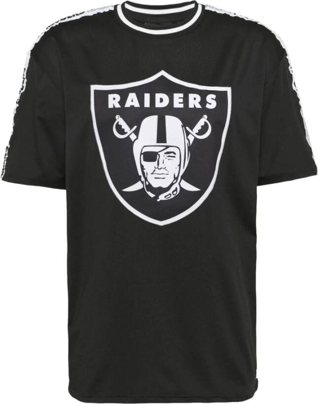 New era Camiseta raiders nfl taping oversized tee lasrai Zwart Heren