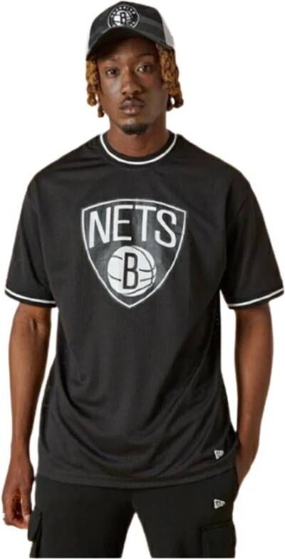 New era CamisetaBA Brooklynets Zwart Heren