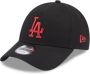 New era Cap 9forty Los Angeles Dodgers League Essential Black Unisex - Thumbnail 1