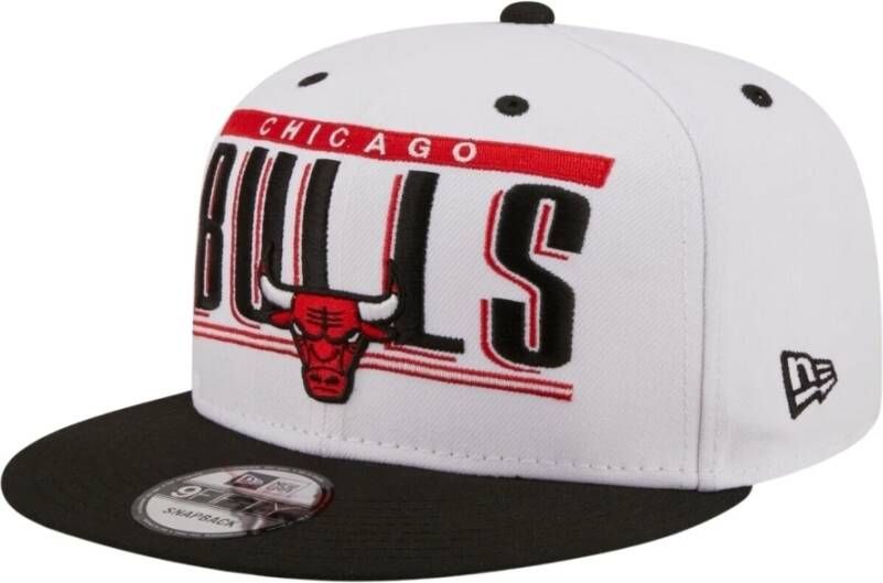 New era Witte Bulls Retro Title Pet Multicolor Heren