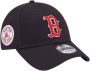 New era Cap 9forty Boston Red Sox Side Patch Blauw Unisex - Thumbnail 3