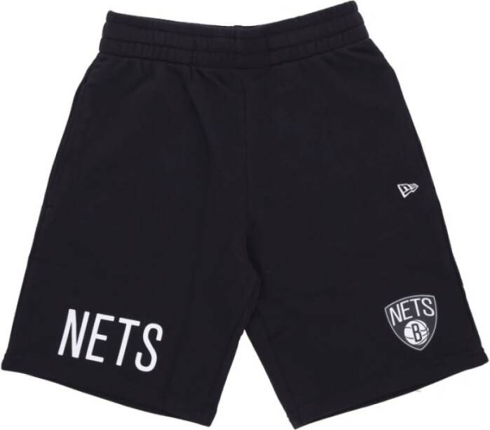 New era NBA Wordmark Casual Shorts Zwart Wit Multicolor Heren