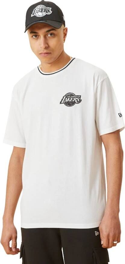 New era Grafisch T-shirt White Heren