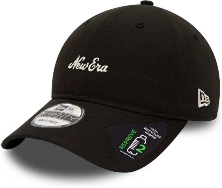 New era 9Twenty NE Heritage Script Caps in zwart formaten: ONE SIZE
