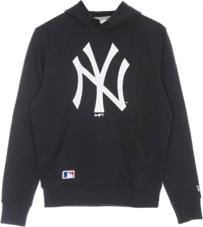 New era Navy Witte Hoodie Streetwear Stijl Zwart Heren