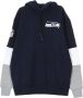 New era Kleurblok Hoody Seasea Blauw Heren - Thumbnail 1