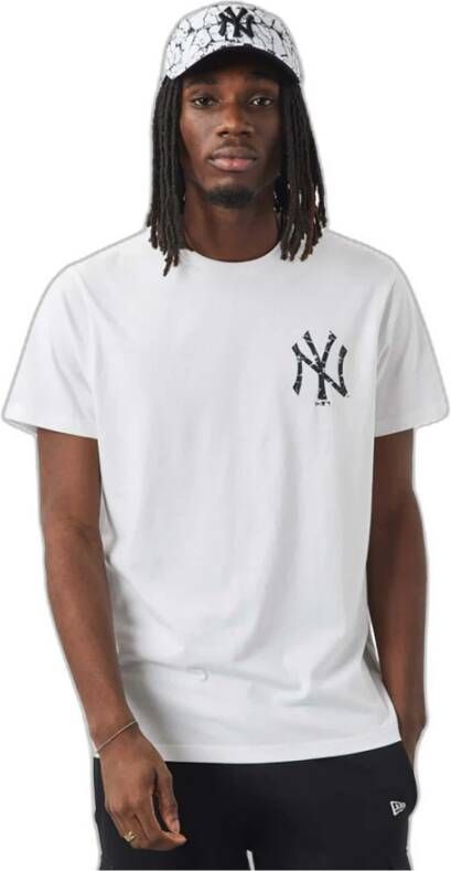 New era mlb seizoens t-shirt New York Yankees White Heren