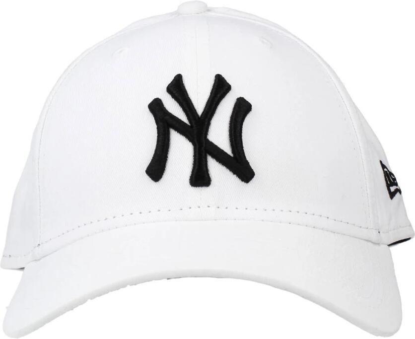 New era Witte Yankees Logo Geborduurde Pet Gebogen Klep White - Foto 4