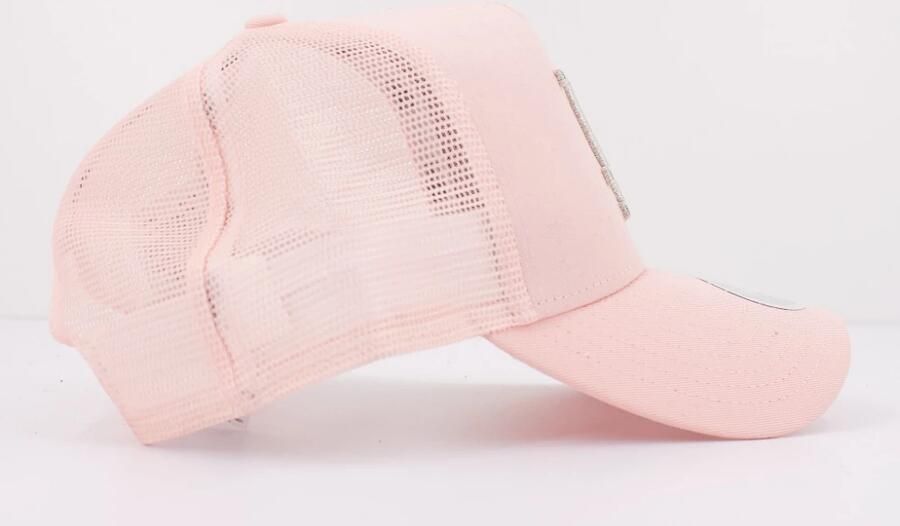 New era Female Trucker Metallic Los Angeles Dodgers Caps in lichtroze formaten: ONE SIZE - Foto 3