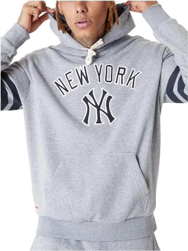 New era New York Yankees Hoodie Gray Heren