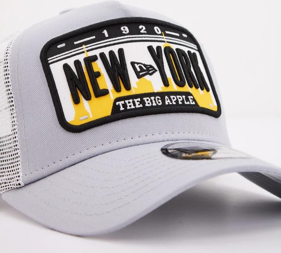 New era Grijze New York Trucker Cap Gray Heren