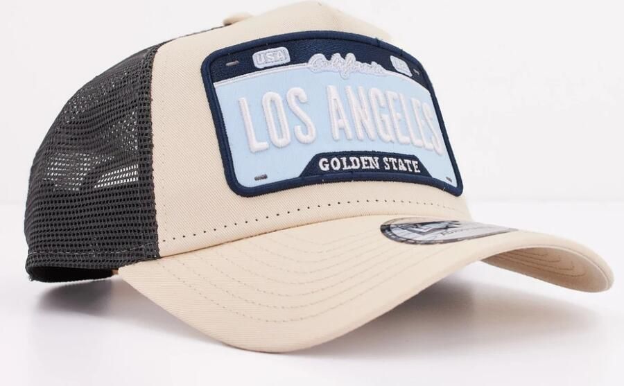 New era Beige Los Angeles Plate Trucker Cap Beige Heren - Foto 4