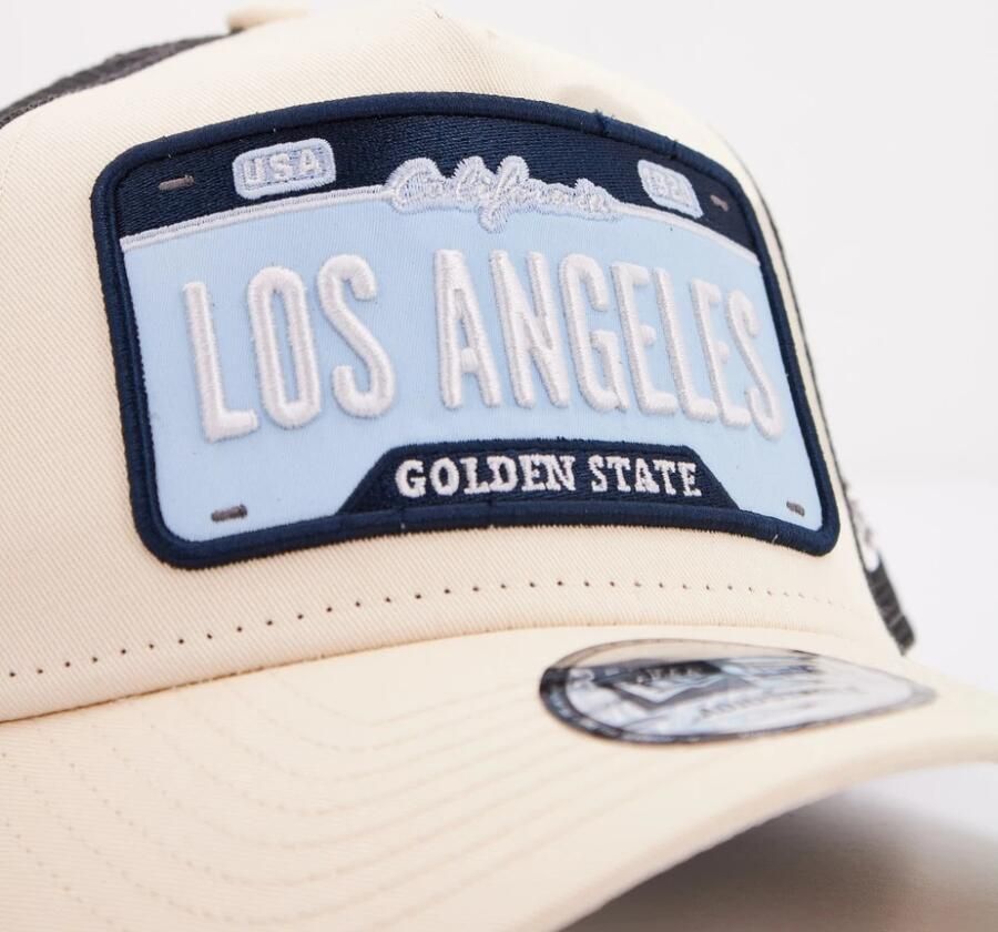 New era Beige Los Angeles Plate Trucker Cap Beige Heren - Foto 2