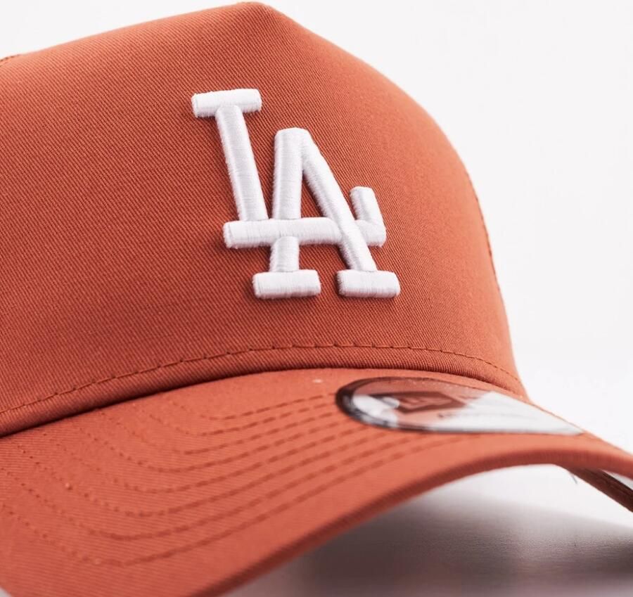 New era A-Frame Trucker League Essential MLB Los Angeles Dodgers unisex Caps bruin Maat ONE SIZE Accessoires