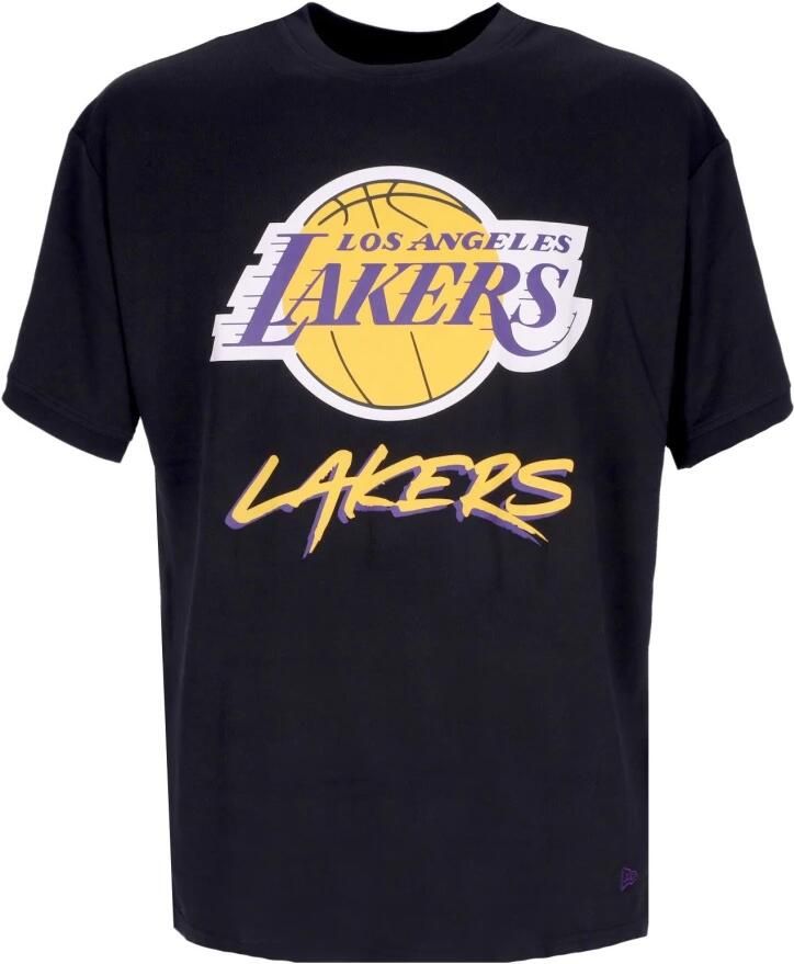 New-Era T-shirt Korte Mouw NBA Los Angeles Lakers Script Mesh Tee - Foto 3