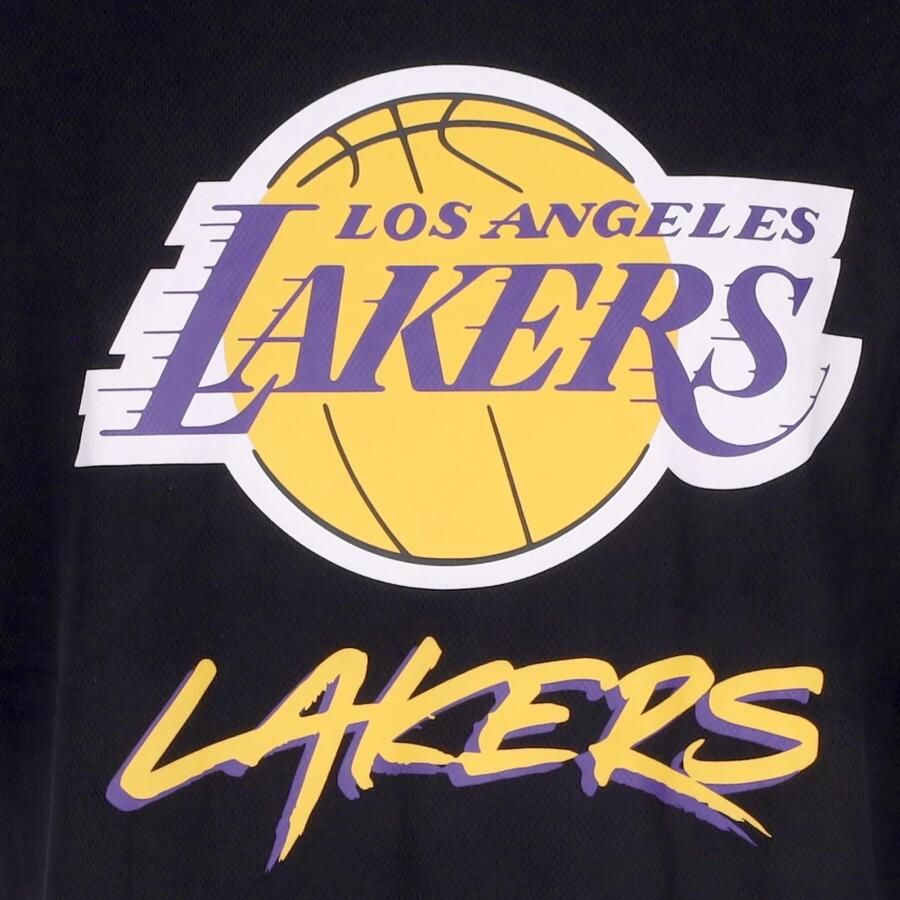 New-Era T-shirt Korte Mouw NBA Los Angeles Lakers Script Mesh Tee