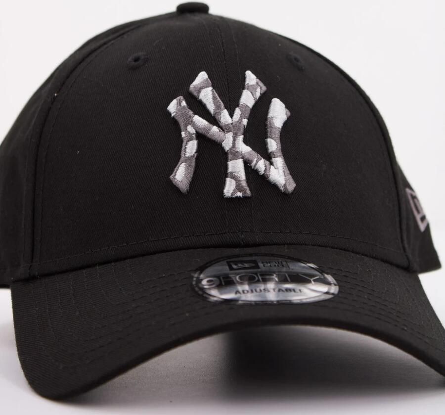 New era NY Yankees Zwart Grijs Baseball Pet Black Heren