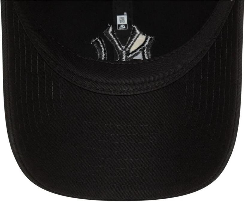 New era Vintage Gewassen Yankees Logo Pet Black Heren
